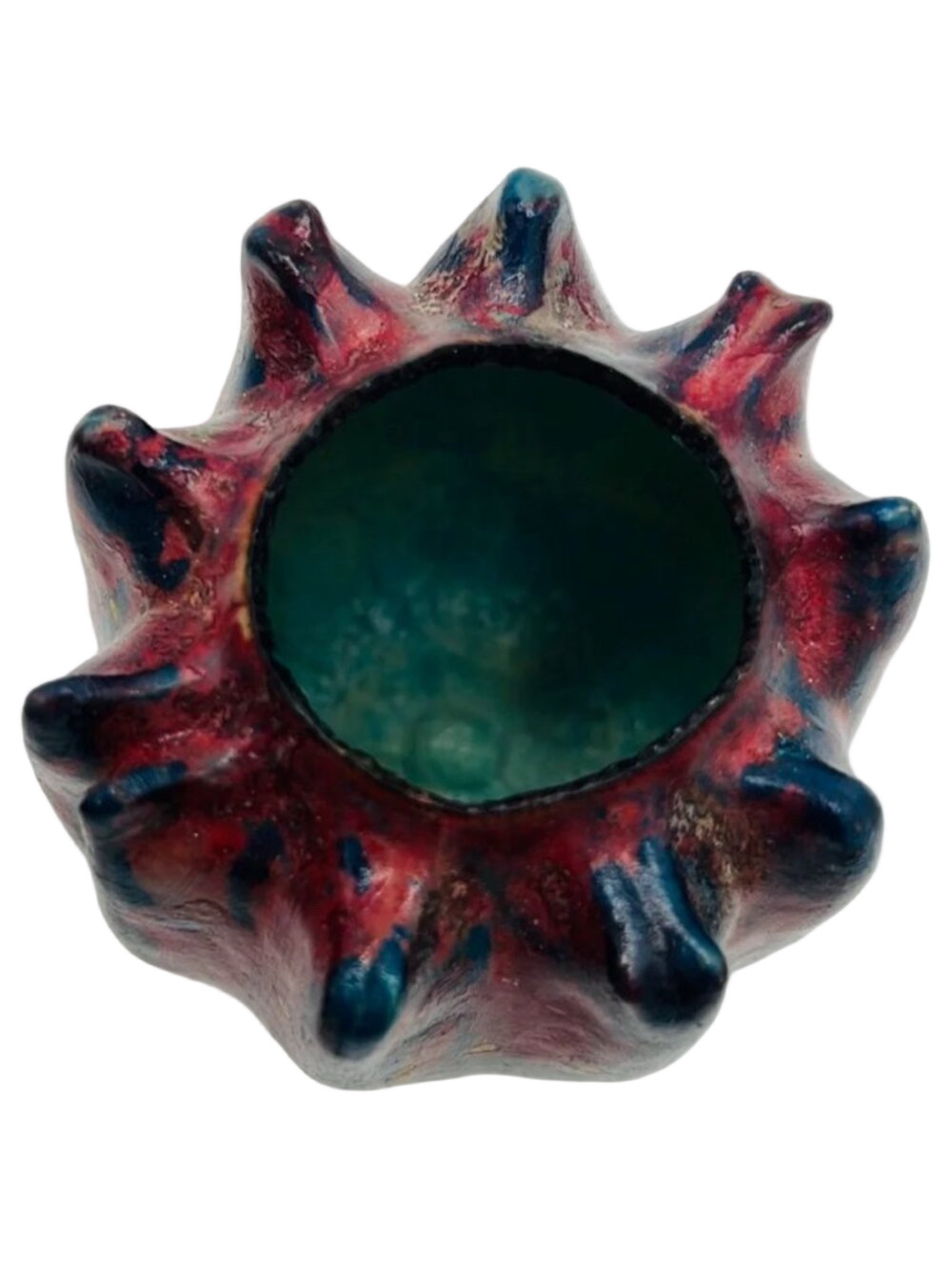 “Crown of Thorns Rosary Holder” Original Gourd Art Vessel Kristina Simkins ©2013 - Picture 2 of 8